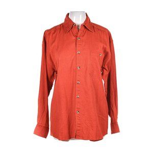 Reliq Button Down Shirts MED Orange